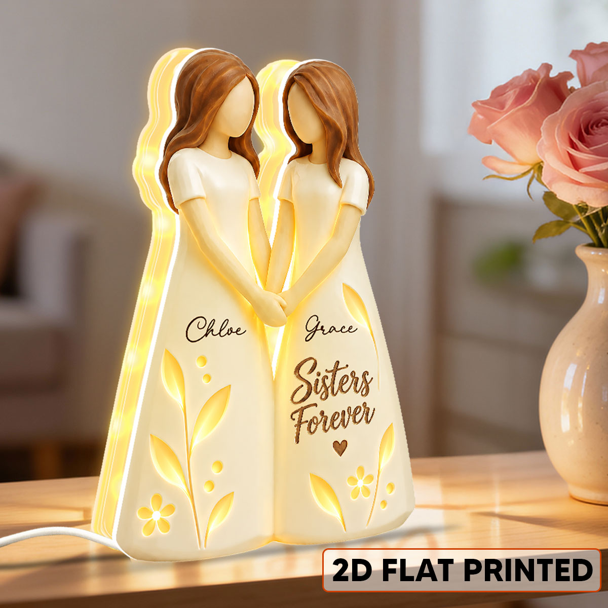 Besties Forever, Sisters Forever personalized light box
