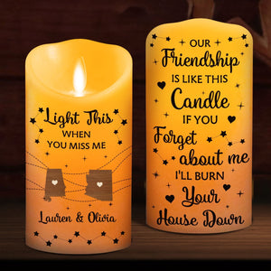 Light This When You Miss Me LED candle preview