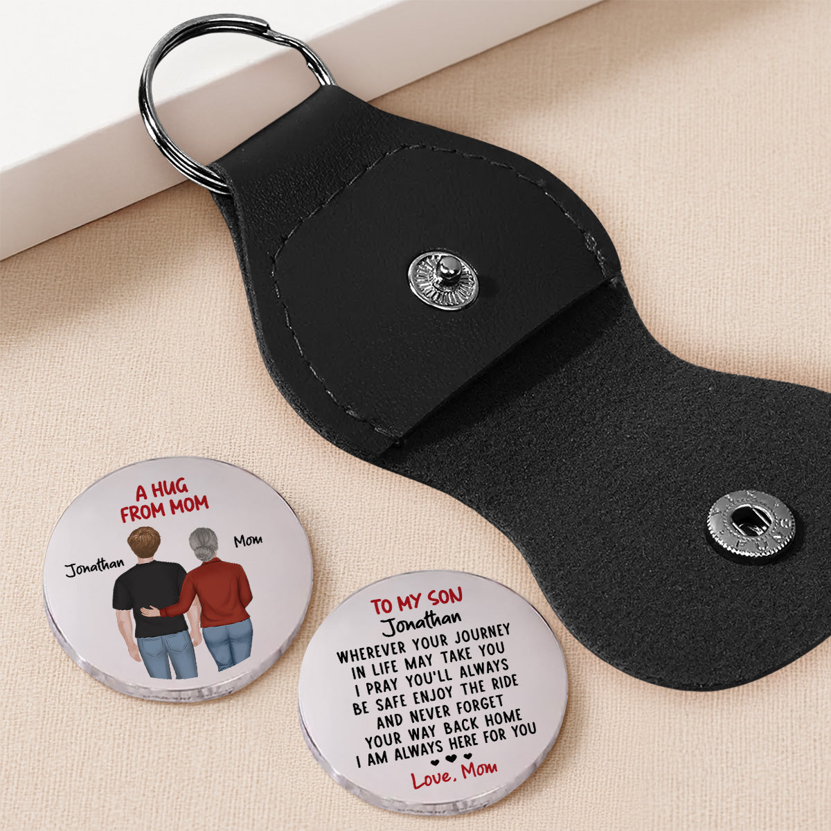 Always Here For You - Personalized Pocket Hug - Christmas Gift For Son