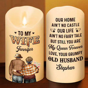 You Are My Queen Forever - Personalized LED Candle