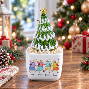 Pick You Up Personalized Glass Christmas Tree