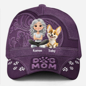 Chibi Cartoon Dog Mom Personalized Classic Cap
