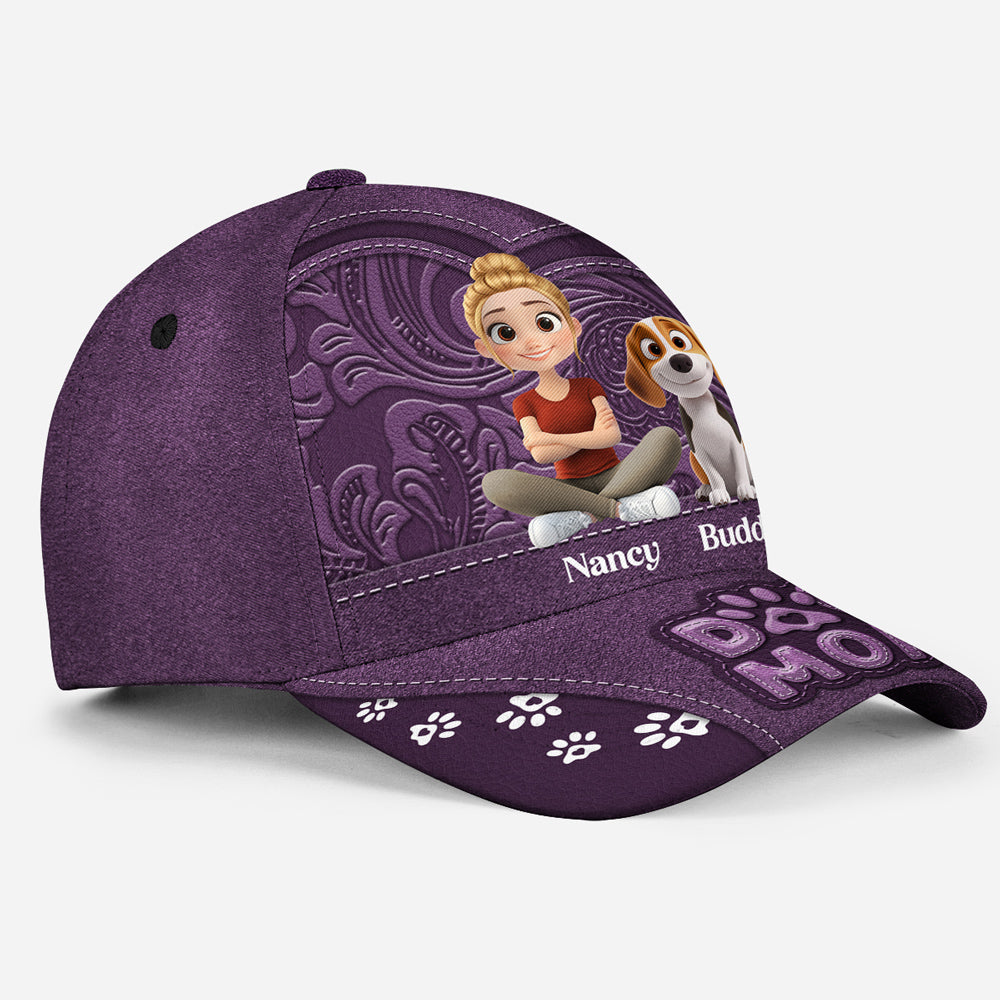 Chibi Cartoon Dog Mom Personalized Classic Cap