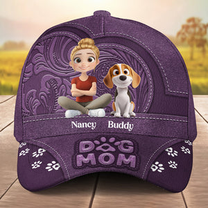 Chibi Cartoon Dog Mom Personalized Classic Cap
