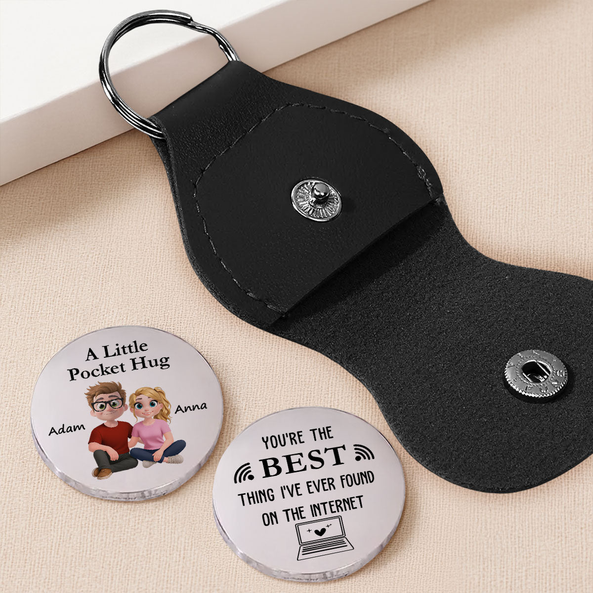 On The Internet - Personalized Pocket Hug - Christmas Gift For Wife