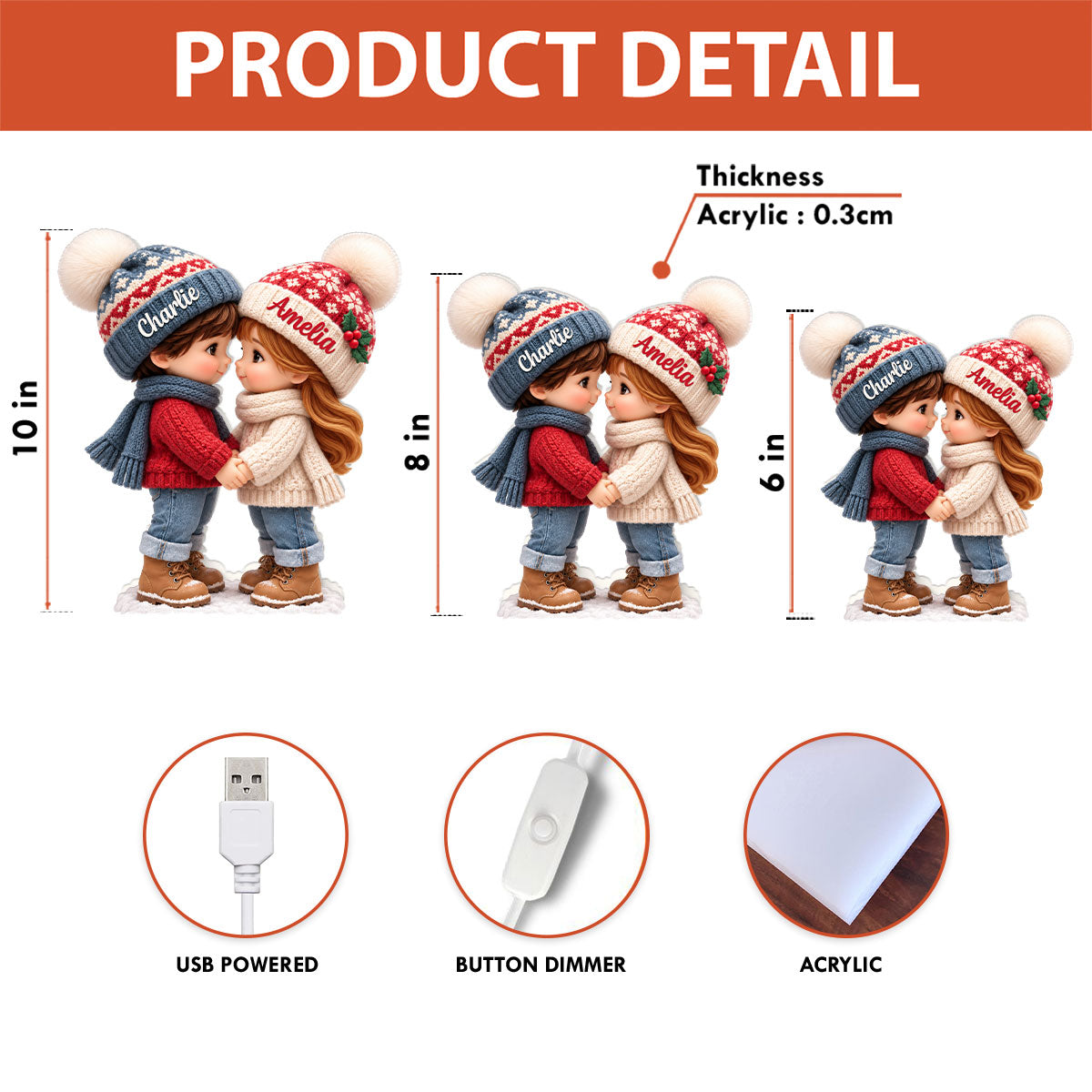 Light box sizes and details