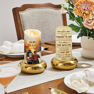 Marrying You Was The Best Decision - Personalized LED Candle