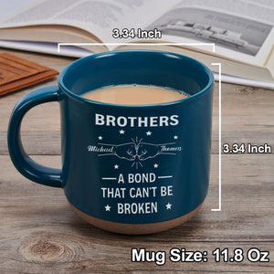 A Bond That Lasts Forever personalized pottery mug colours