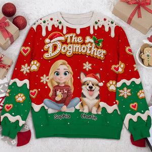 Dog Mom Forever - Personalized All-Over-Print Sweatshirt