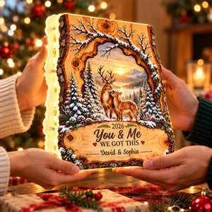 Deer Couple We Got This personalized light box