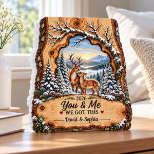Deer Couple We Got This personalized light box