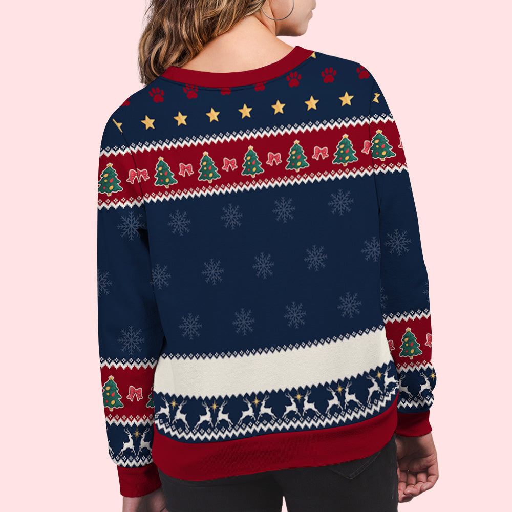 Dog Mommy Christmas Personalized All-Over-Print Sweatshirt