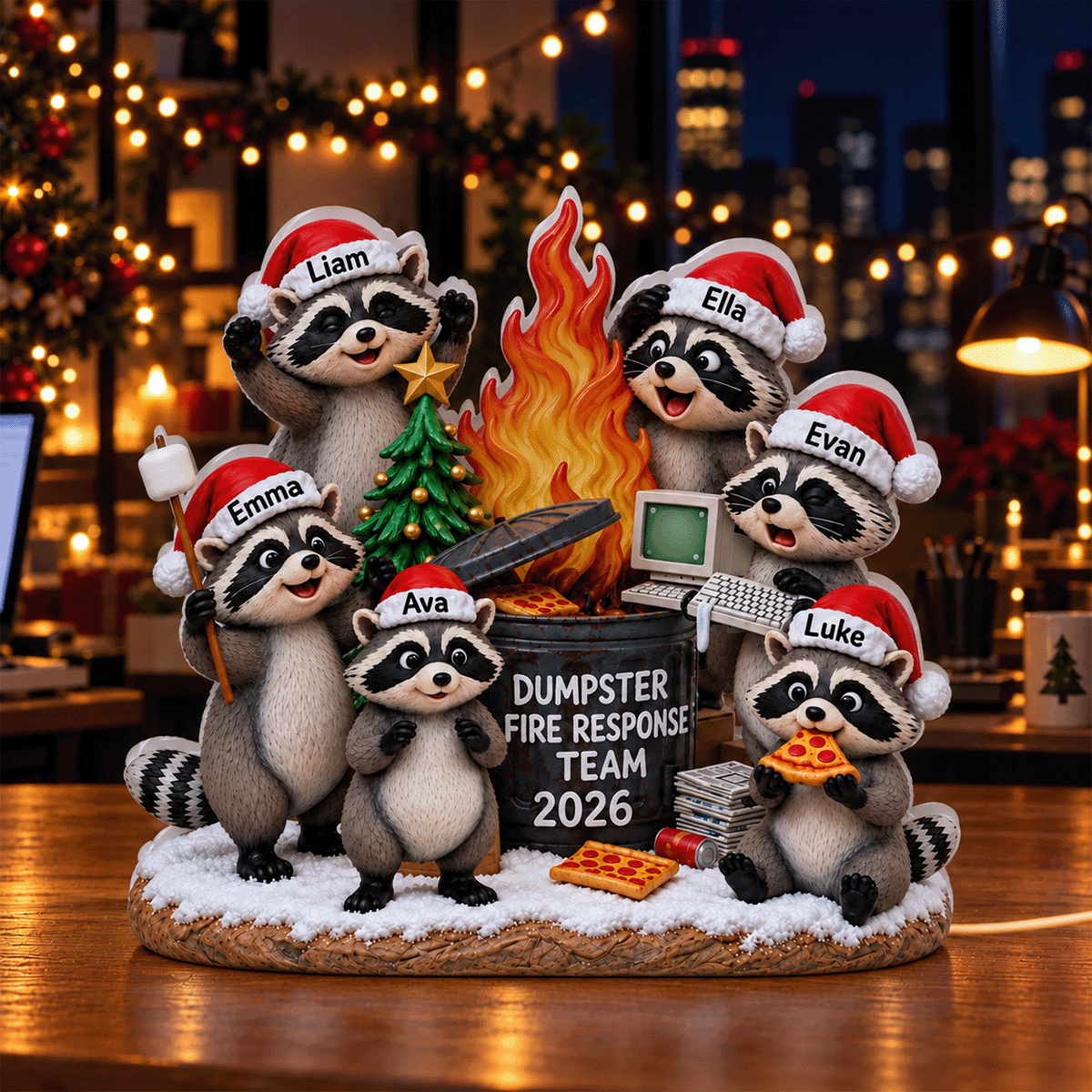 Dumpster Fire Response Team personalized light box
