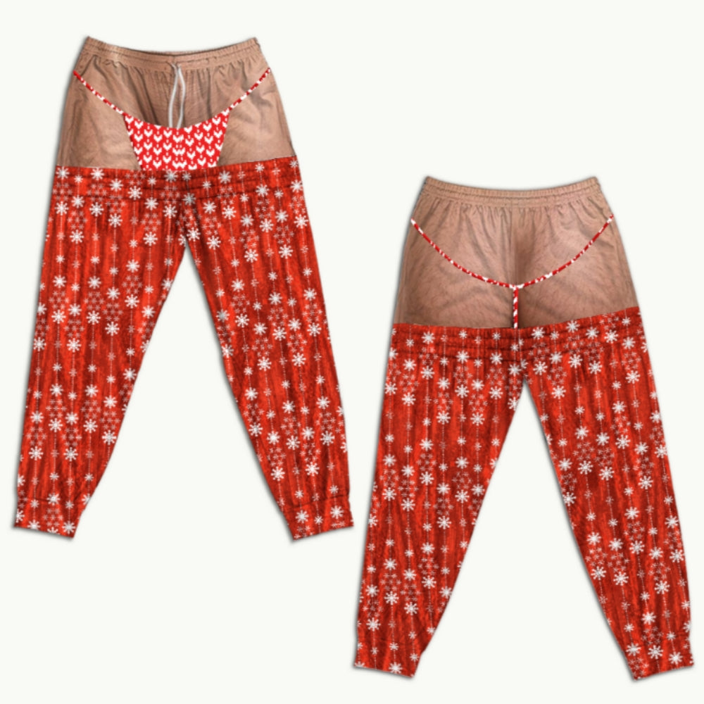 Funny Christmas Warm - Personalized Sweatpants
