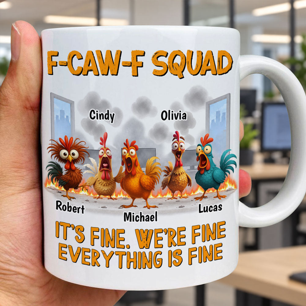 F-caw-f Fine personalized coffee mug