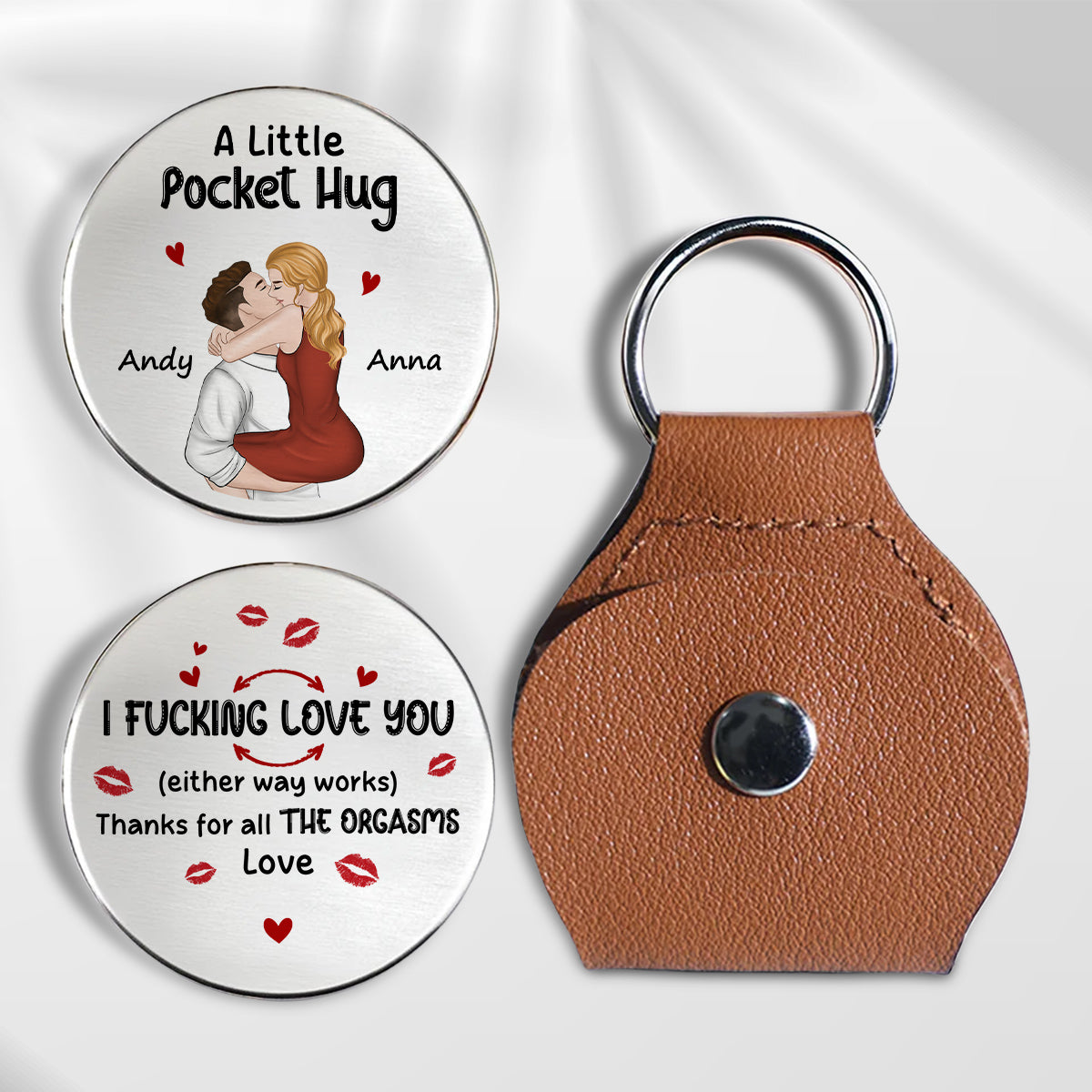 Thanks For All The Things You Did - Personalized Pocket Hug - Christmas Gift For Husband