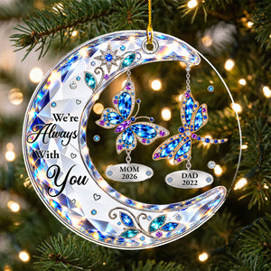 Starlit Butterfly Moon - Personalized Acrylic Ornament