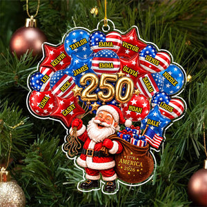 Cheers To 250 American Years - Personalized Acrylic Ornament