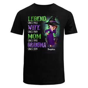 Halloween Green And Purple Legend Sassy Grandma personalized shirt