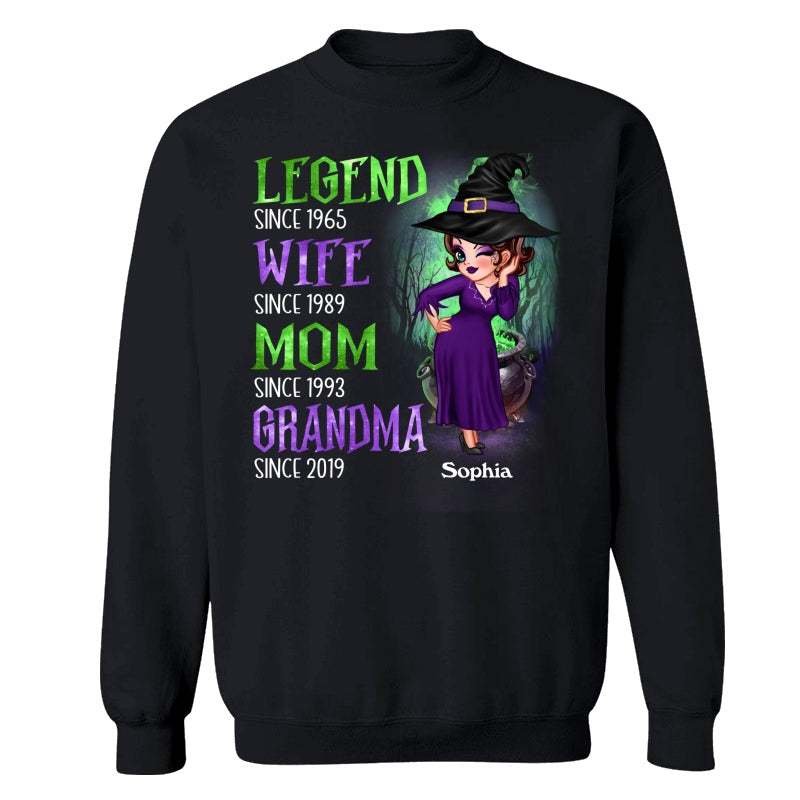 Halloween Green And Purple Legend Sassy Grandma personalized shirt