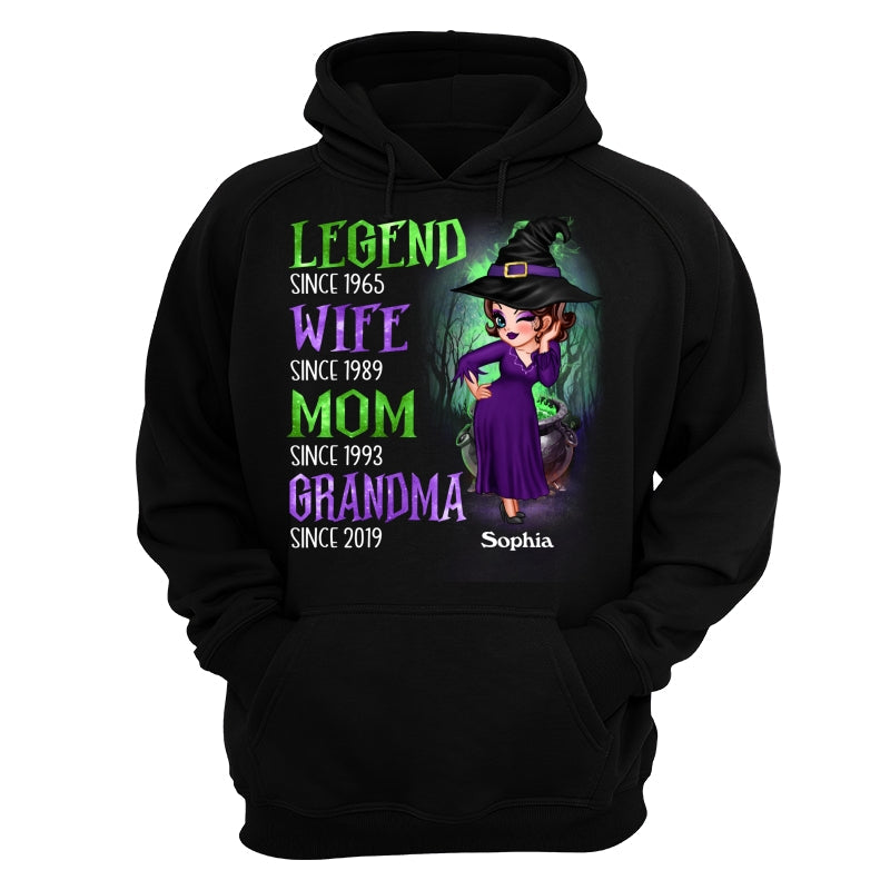 Halloween Green And Purple Legend Sassy Grandma personalized shirt
