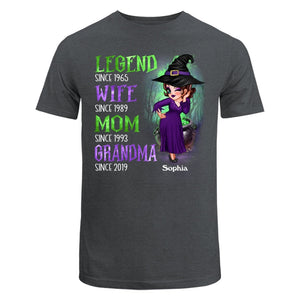 Halloween Green And Purple Legend Sassy Grandma personalized shirt
