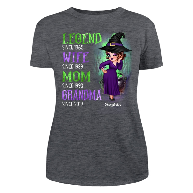 Halloween Green And Purple Legend Sassy Grandma personalized shirt