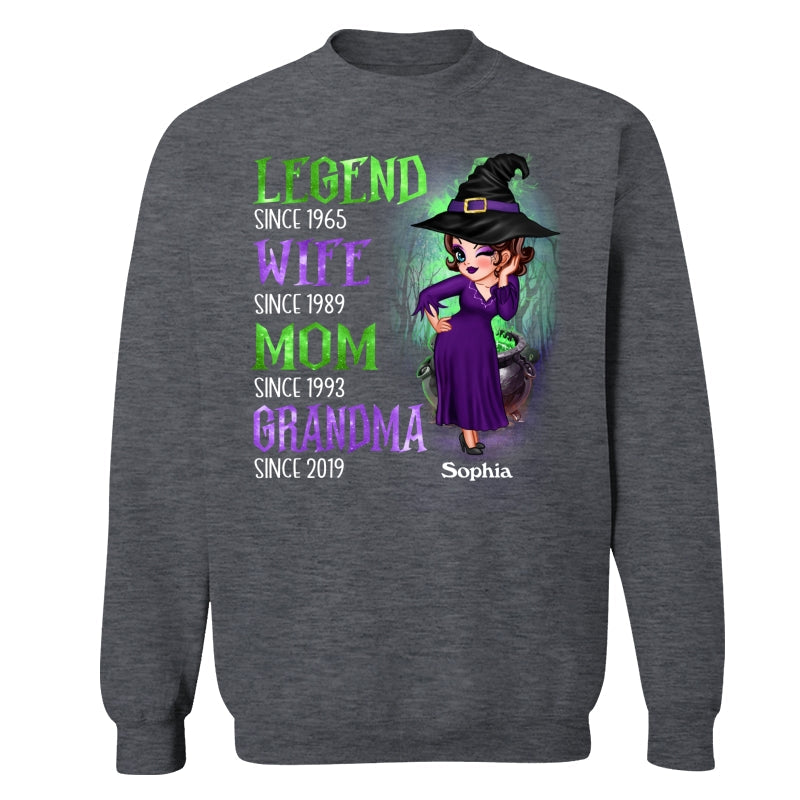 Halloween Green And Purple Legend Sassy Grandma personalized shirt
