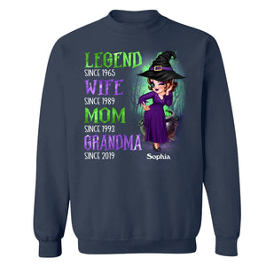 Halloween Green And Purple Legend Sassy Grandma personalized shirt