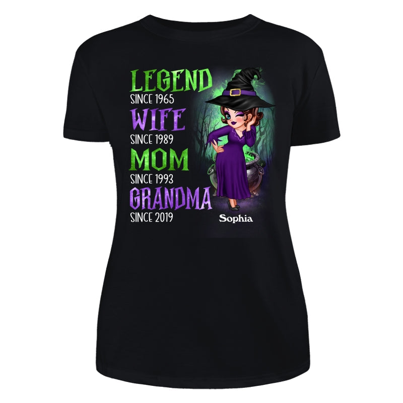 Halloween Green And Purple Legend Sassy Grandma personalized shirt