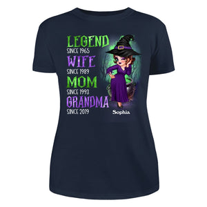 Halloween Green And Purple Legend Sassy Grandma personalized shirt