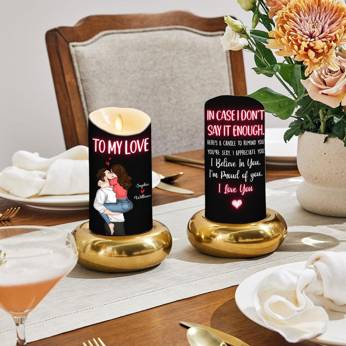 I Believe In You - Personalized LED Candle