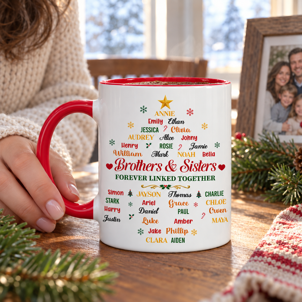 Our Bond Grows With Time - Personalized Accent Mug