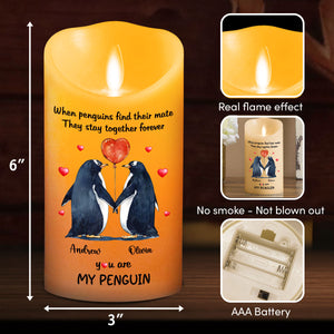 You Are My Penguin - Personalized LED Candle