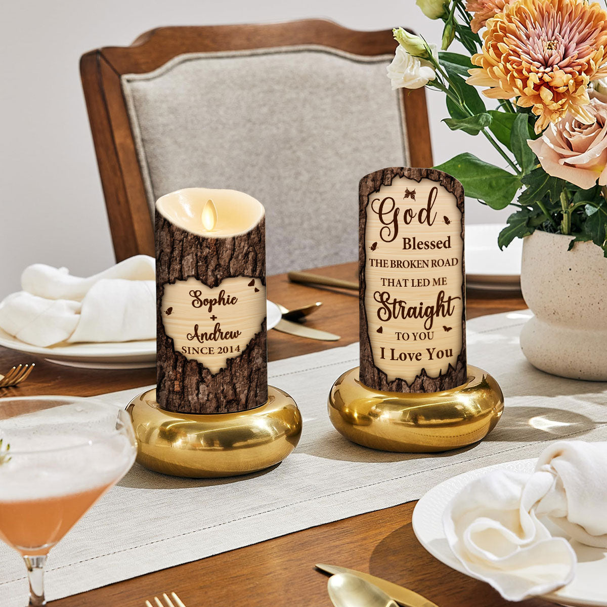 I Love You - Personalized LED Candle