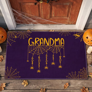 Grandma Spooky Spiders Web - Personalized Doormat