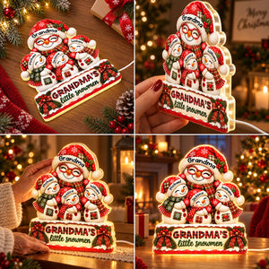Grandma's Little Snowmen personalized light box