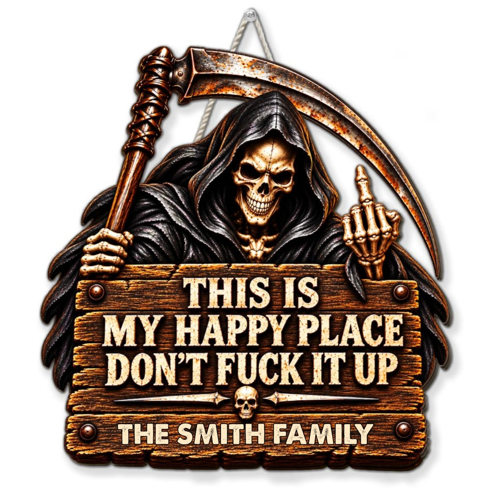 Respect The Vibe Or Leave wood sign preview