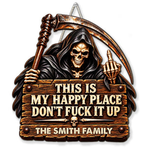 Respect The Vibe Or Leave wood sign preview
