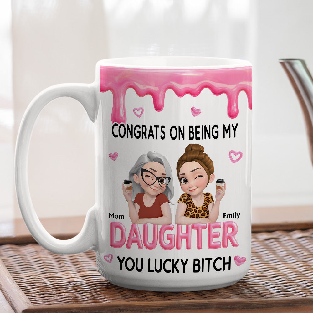Congrats My Daughter - Personalized Coffee Mug