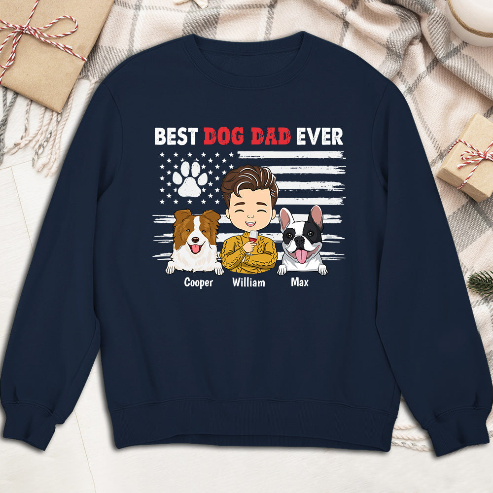 My Best Dad personalized sweatshirt navy