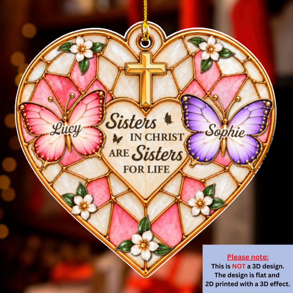 To My Sister - Personalized Acrylic Ornament preview