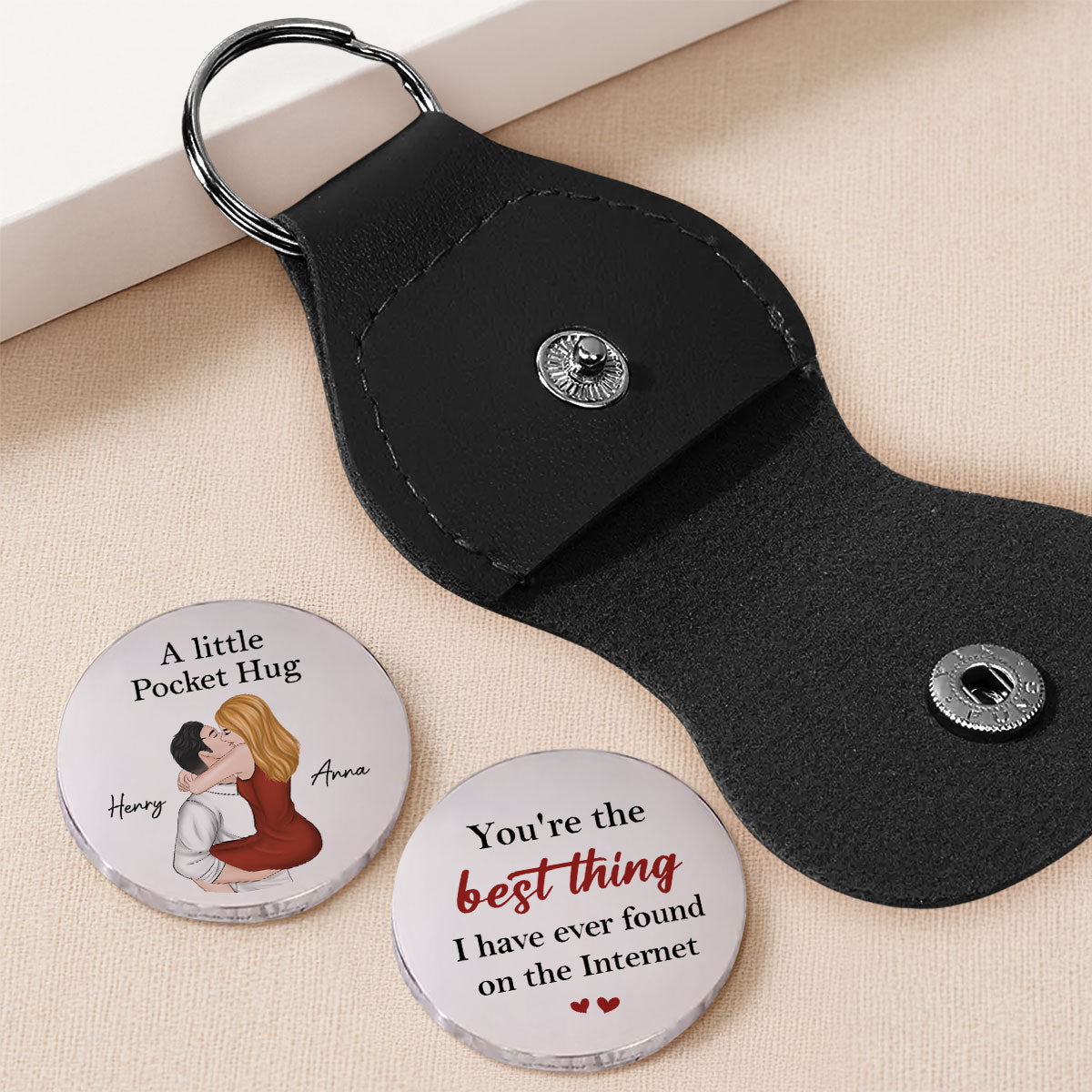 Best Thing I Have Found On The Internet - Personalized Pocket Hug - Christmas Gift For Wife