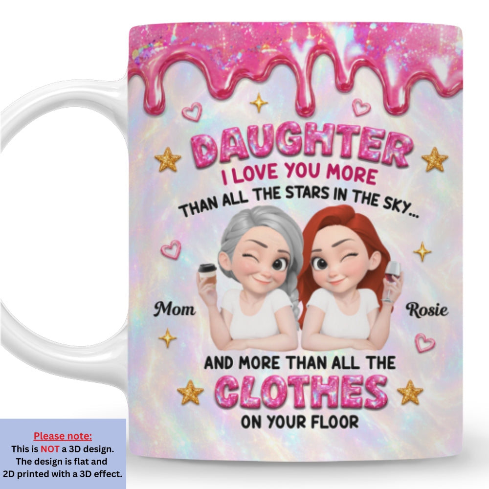 Endless Love For My Daughter personalized coffee mug 11oz