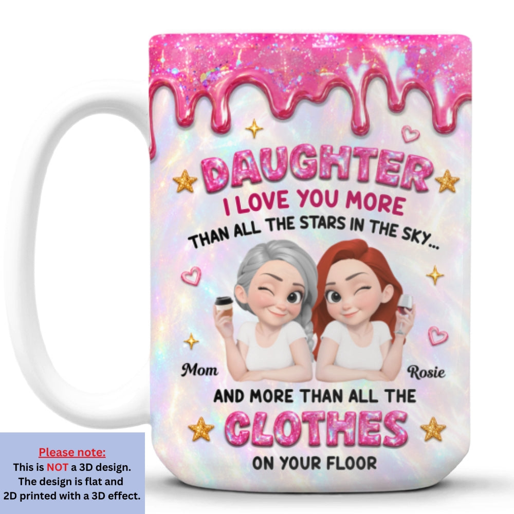 Endless Love For My Daughter personalized coffee mug 15oz