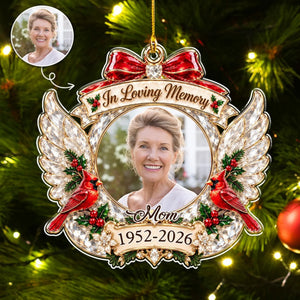 In Loving Memory Christmas personalized acrylic ornament