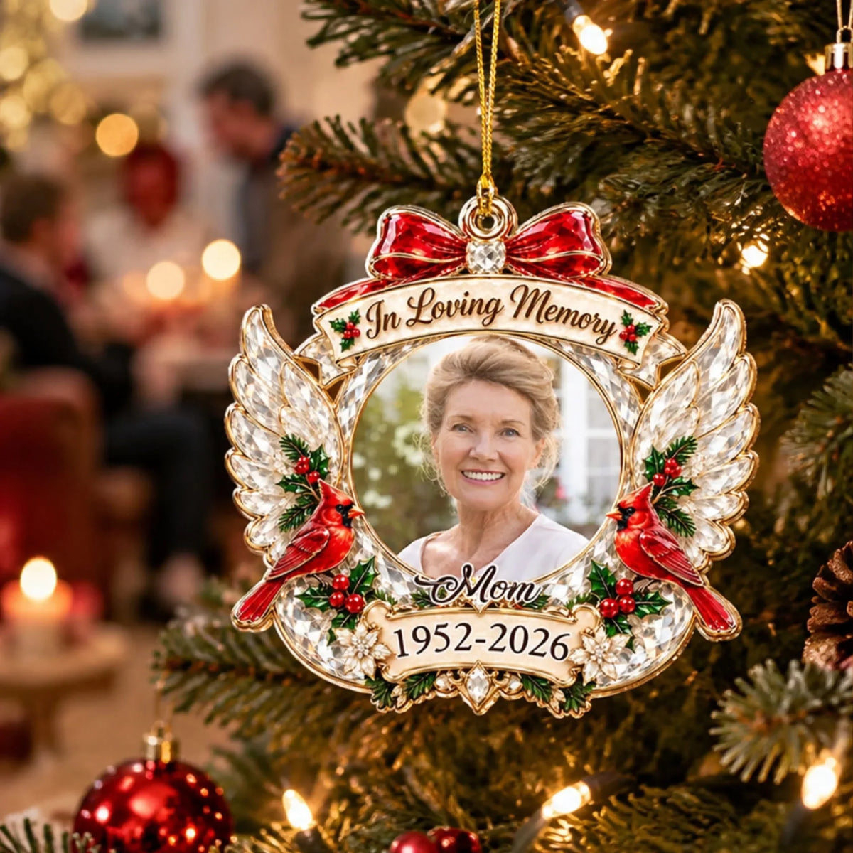 In Loving Memory Christmas personalized acrylic ornament