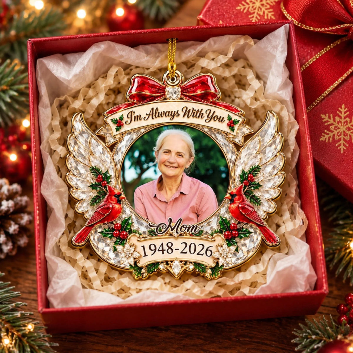 In Loving Memory Christmas personalized acrylic ornament