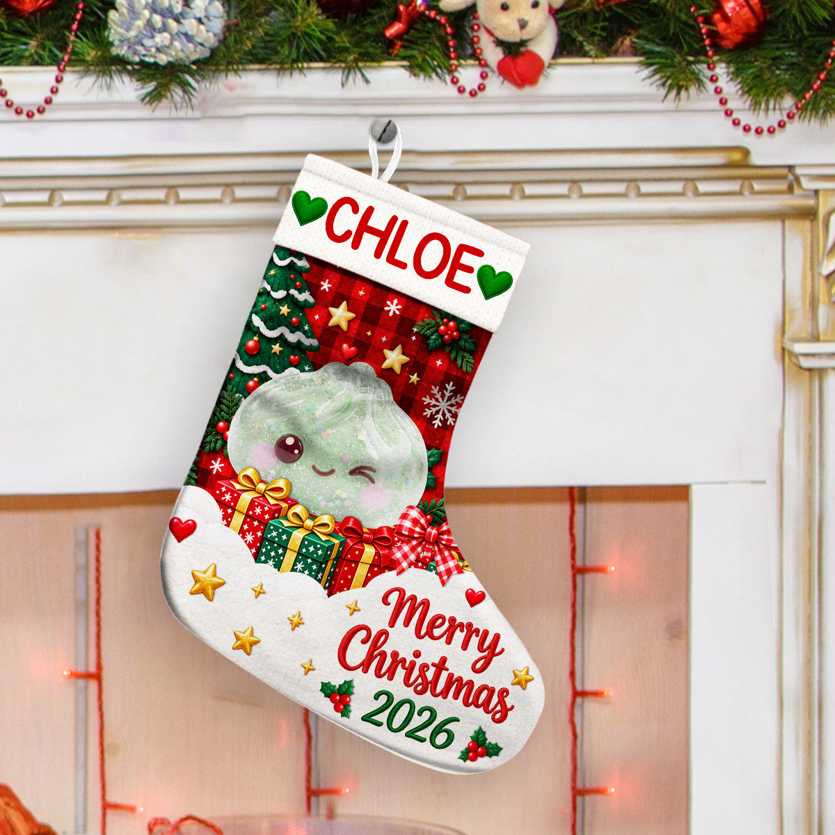 Christmas Gift Crew personalized Christmas stocking