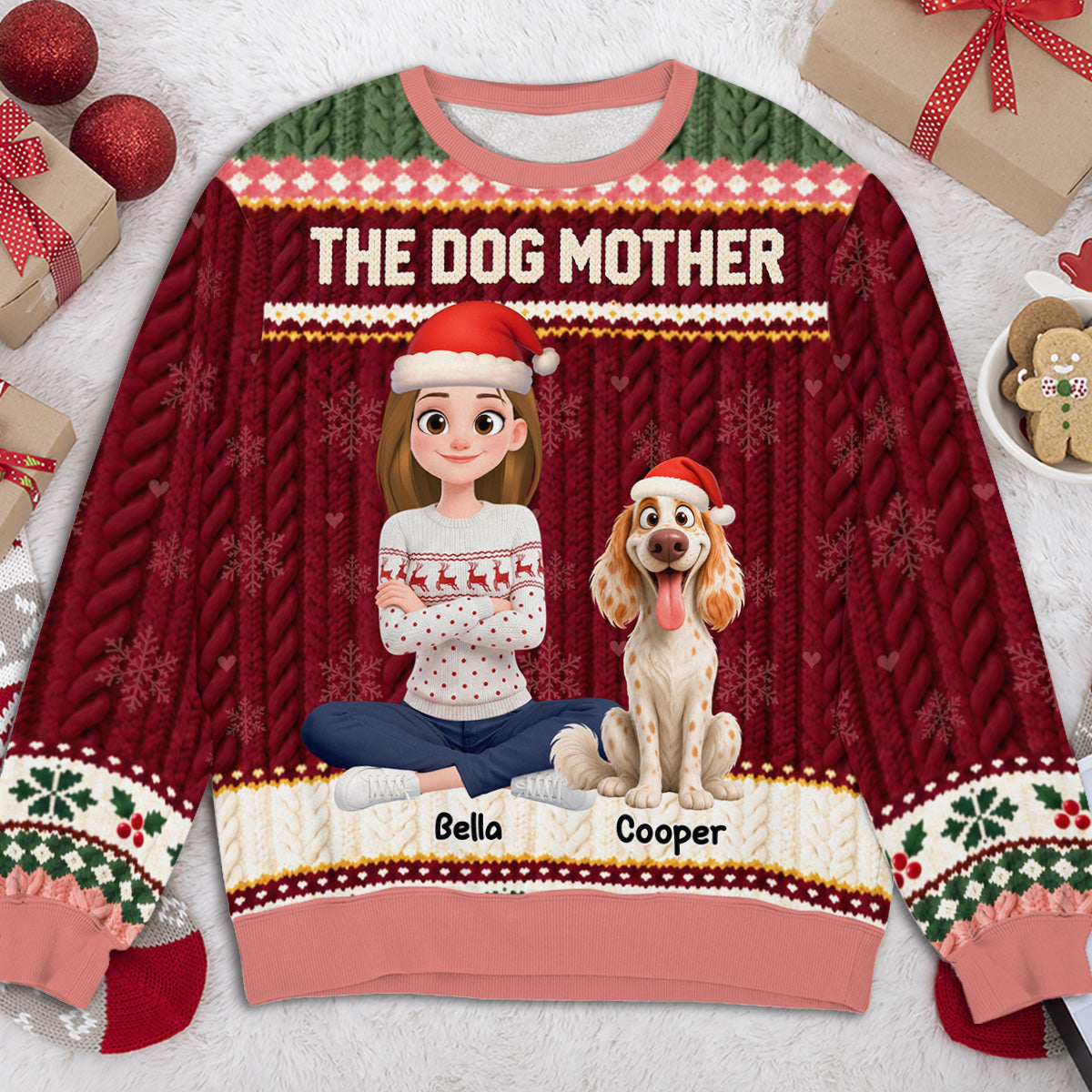 The Dogmother - Personalized All-Over-Print Sweatshirt
